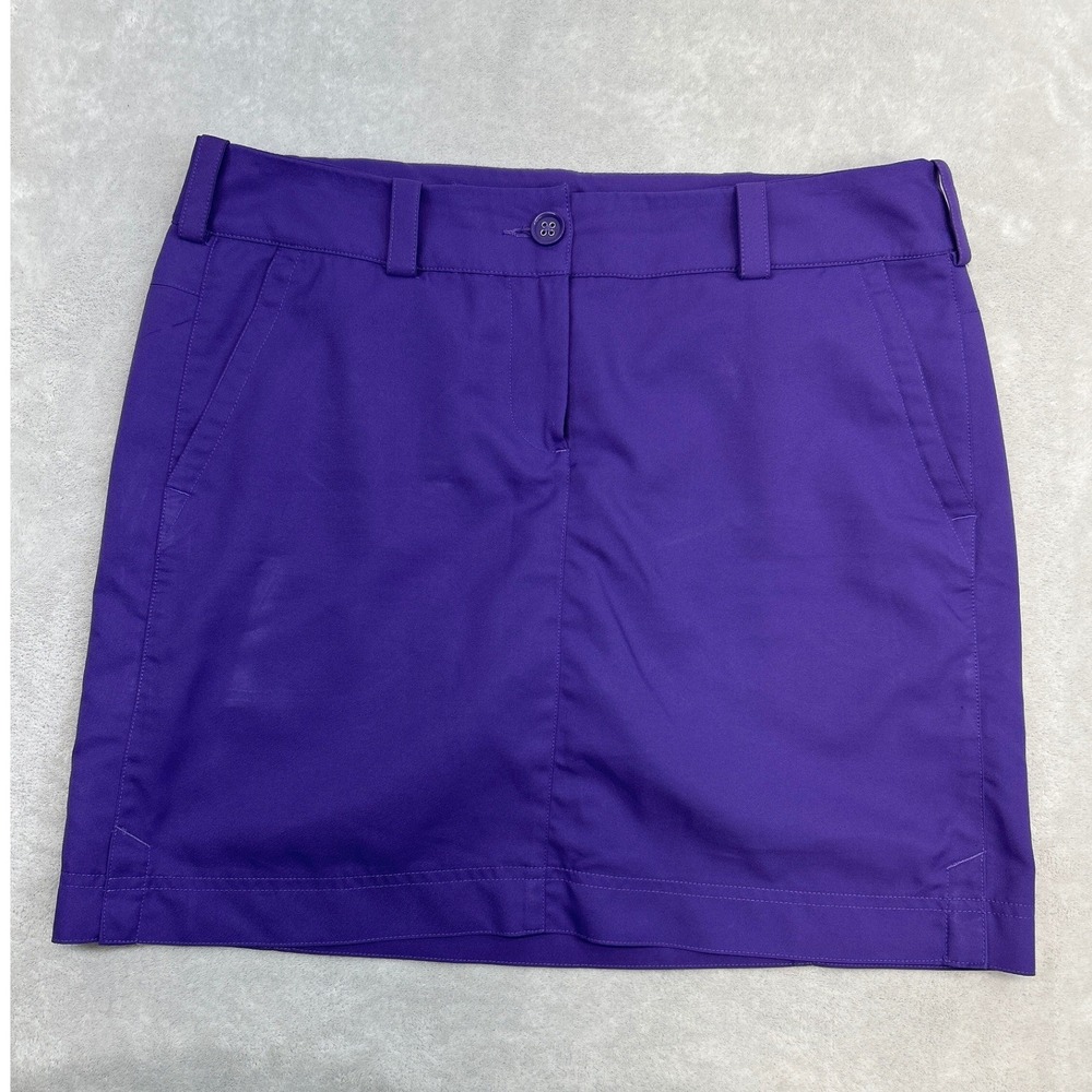 Nike Golf Skort Women 8 Purple Dri-FIT Tour Performance Tennis Mini Skirt